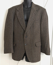 Talbot Jaimes Sport Coat Mens 44R Houndstooth Blazer Single Breasted Vintage
