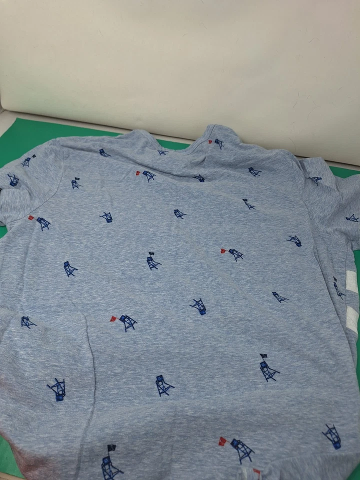 Tommy Hilfiger女式LG灰色T恤航海主题 — 第 3/3 张图片