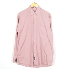 GANT Pinpoint Oxford Men's Shirt Size M Regular Fit Red Check Cotton