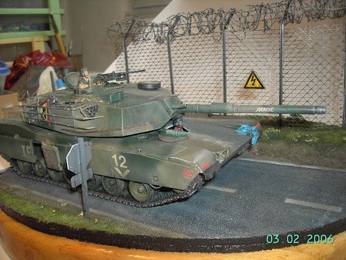 DIORAMA MILITAR MAQUETA M1 Abrams DESTINADO EN 1982 EN ALEMANIA - Imagen 3 de 5