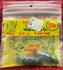 Water Gremlin 3/8 oz Rubbercor Sinkers Vintage 1 pack' 4 per bag
