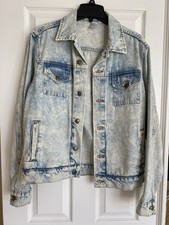 American Apparel Vintage Denim Jacket, Made In USA, Women’s Size Medium