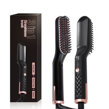 Lisseur à Barbe pour Hommes, Brosse Lissante pour Cheveux, Brosse Lisseur à