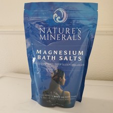 Nature's Minerals Magnesium Bath Salts Zechstein Flakes Muscle Relief Sleep