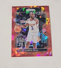 2021-22 Panini Prizm Chris Paul Red Cracked ICE #89 Panini Phoenix Suns