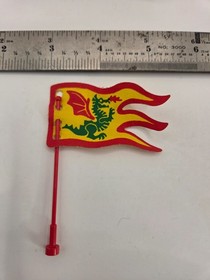 LEGO Vintage 1993 Castle Dragon Knight x376px1 Cloth Banner Flag 6056 6076 6082