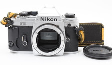 NEAR MINT Nikon FG Silver 35mm SLR Film Camera Body Only Works Japan