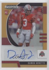 2020 Panini Prizm Draft Picks Rookies Neon Orange 53/149 Damon Arnette Auto nd3