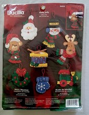 Bucilla Felt Christmas Ornaments Kit 84820 - Holly, Jolly - Maria Stanziani