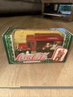 VINTAGE 1993  COCA COLA DIE CAST METAL CHRISTMAS SANTA CLAUS BANK TRUCK SEALED