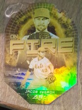 2022 Topps Fire - En Fuego Gold Minted #EF-19 Jacob deGrom