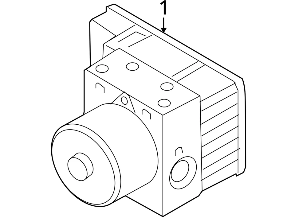 ABS Pump Anti-Lock Brake Part Assembly With Traction Control Fits 01-10 BEETLE 1 - Imagem 4 de 4