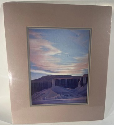 Ed Mell Harris Gallery Art Print Poster Ed Mell Coal Mine Canyon Sunset 1984