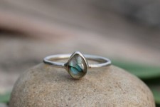 Natural Fire Labradorite Ring 925 Sterling Silver Everyday Ring Christmas Gifts