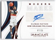 2018-19 Immaculate Modern Marks Autographs Red MM-EPT Elfrid Payton Auto 07/25