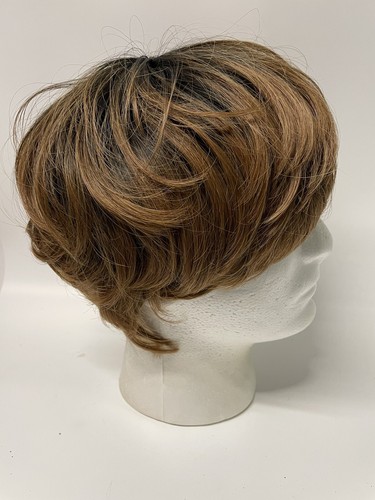 Vtg Raquel Welch Golden Walnut Wig Average Memory Cap Highlighted Short Cosplay - Picture 5 of 9