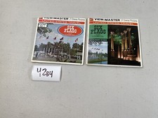 View-Master Viewer Six Flags Stereo Pictures 2 Packs Of 21 Lot 42B4
