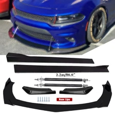 Front Bumper Lip Spoiler Splitter Car Body Rear For Dodge Challenger SRT