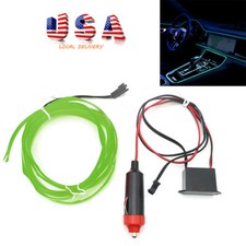 Car Interior Decoration 12v Green Led Atmosphere Wire Strip Light Lamp