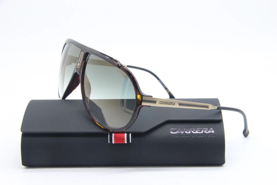 NUEVAS GAFAS DE SOL CARRERA ENDURANCE65 086D6 VERDE HABANA AUTÉNTICAS CON ESTUCHE 63-10 Foto 3 de 3