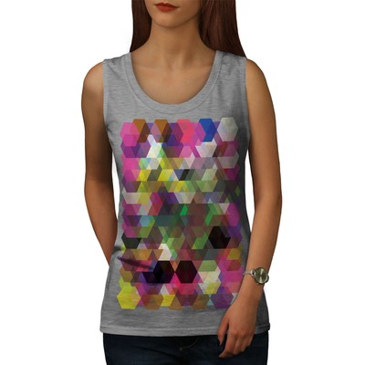 Wellcoda Polygon Shape Trippey Womens Tank Top