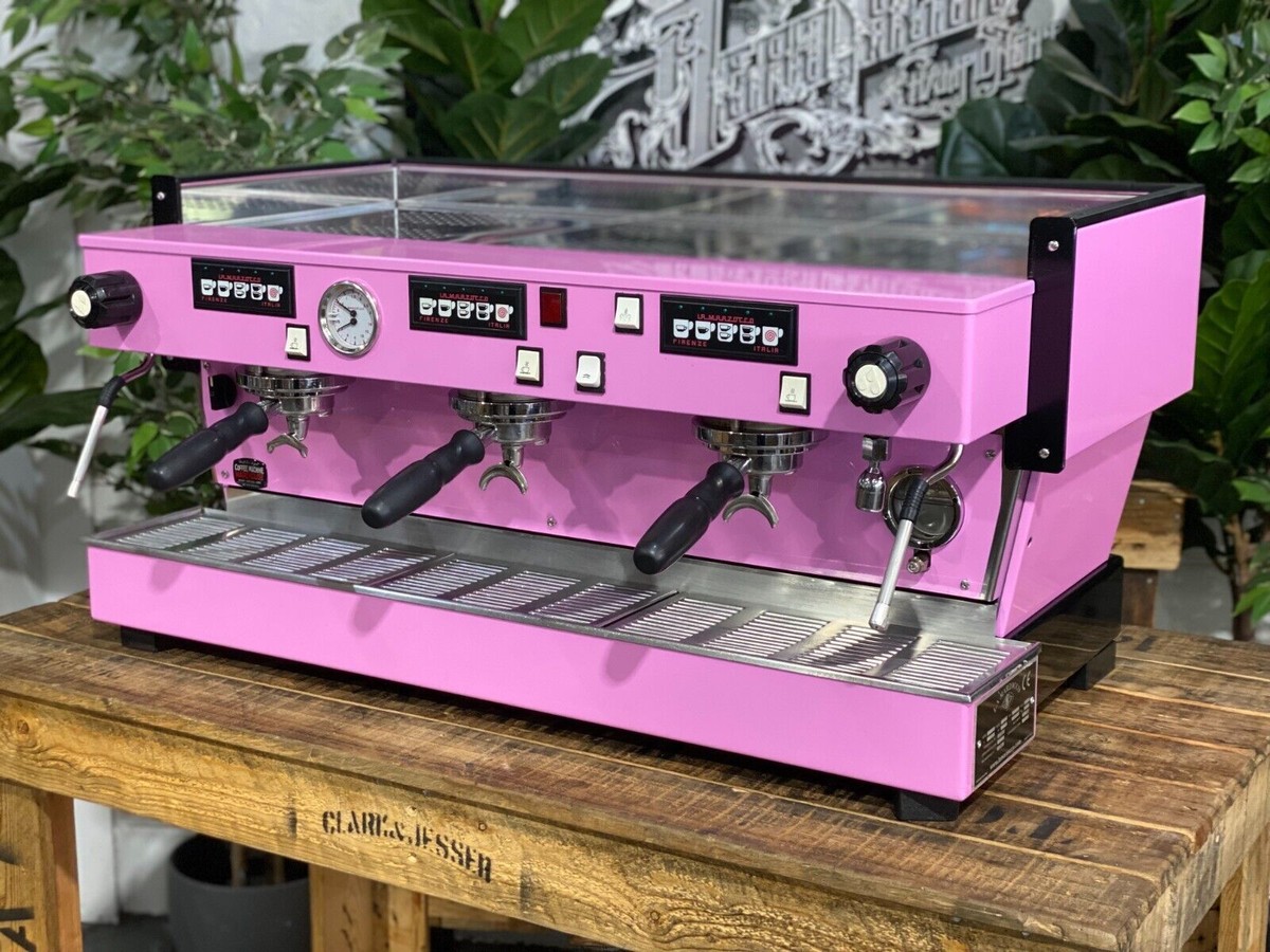 LA MARZOCCO LINEA CLASSIC CONTEMPORARY PINK 3 GROUP ESPRESSO