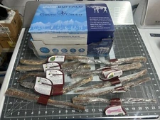 10-pack lot Canine Caviar Bully Stix 12" Sticks 100% natural grass fed Buffalo