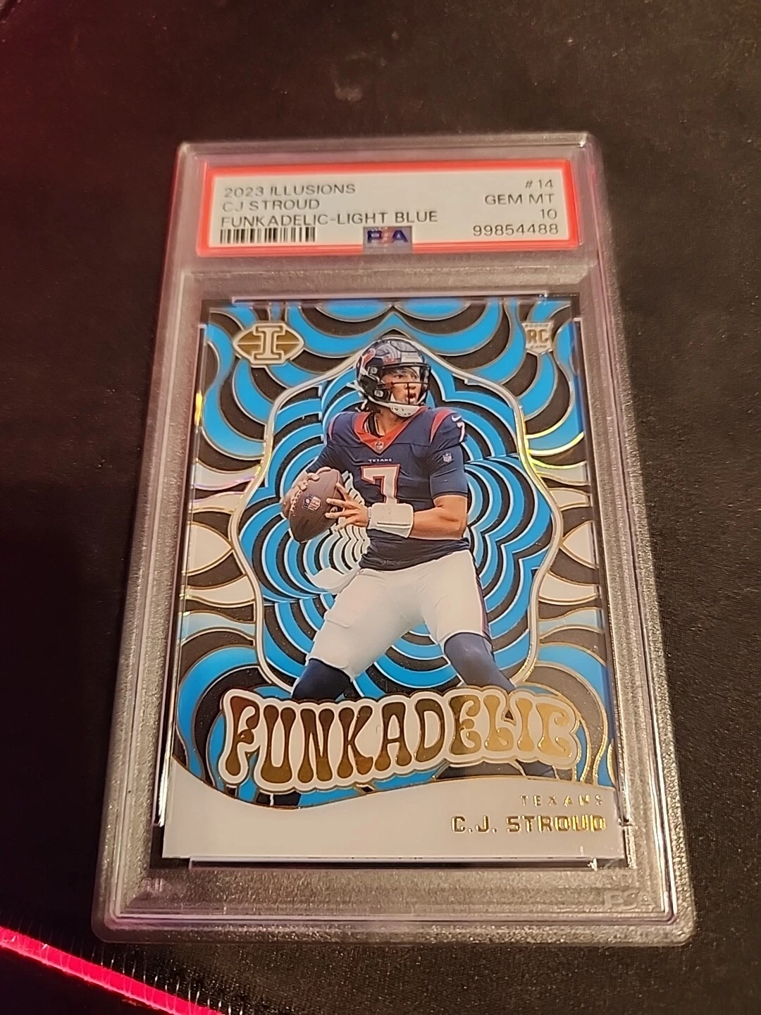 2023 Panini Illusions - Funkadelic Light Blue #14 C.J. Stroud /299 (RC)