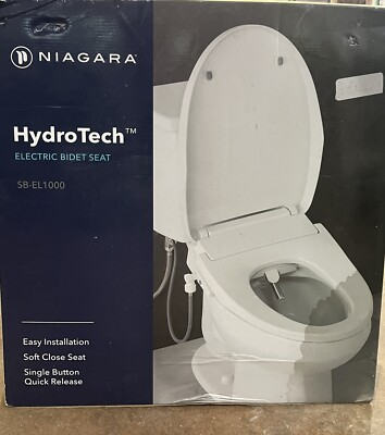 #ad #ad HydroTech Niagara Electric Bidet Seat w Adjustable Heated Water Night Light $209.30