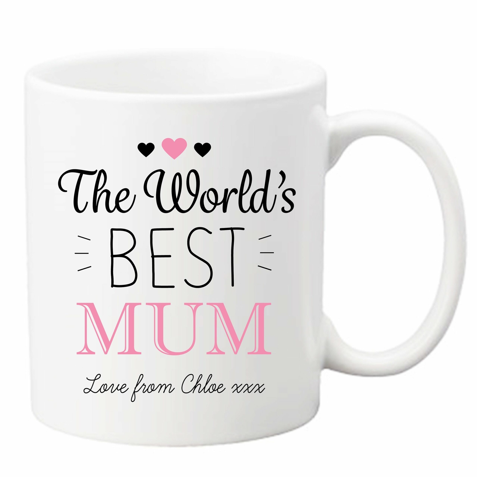 Personalised The World's Best Mum Ceramic Mug Cup Mum Gift Best Mum Gift