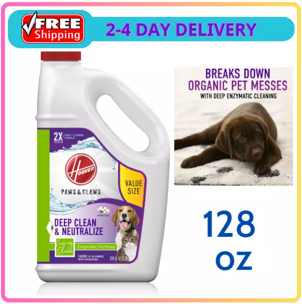 Hoover pet stain and odor clearance remover