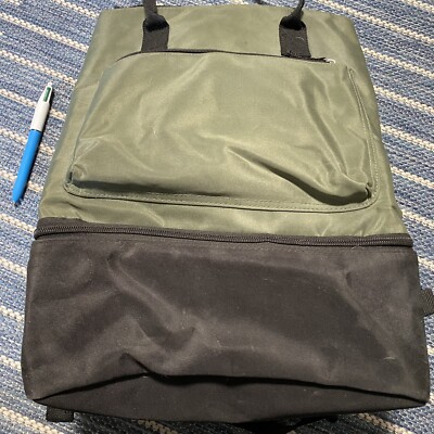 DSW Green & Black Nylon Backpack W/Shoe Compartment | eBay display picture 2