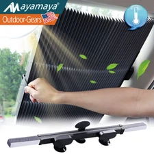 Retractable Car Windshield Sun Shade Curtain Sun Visor Protection UV Block Cover