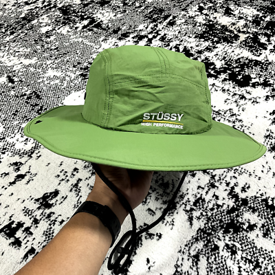 STUSSY BUCKET HAT SIERRA WATER SUMBRERO BUCKET HAT GREEN M/L