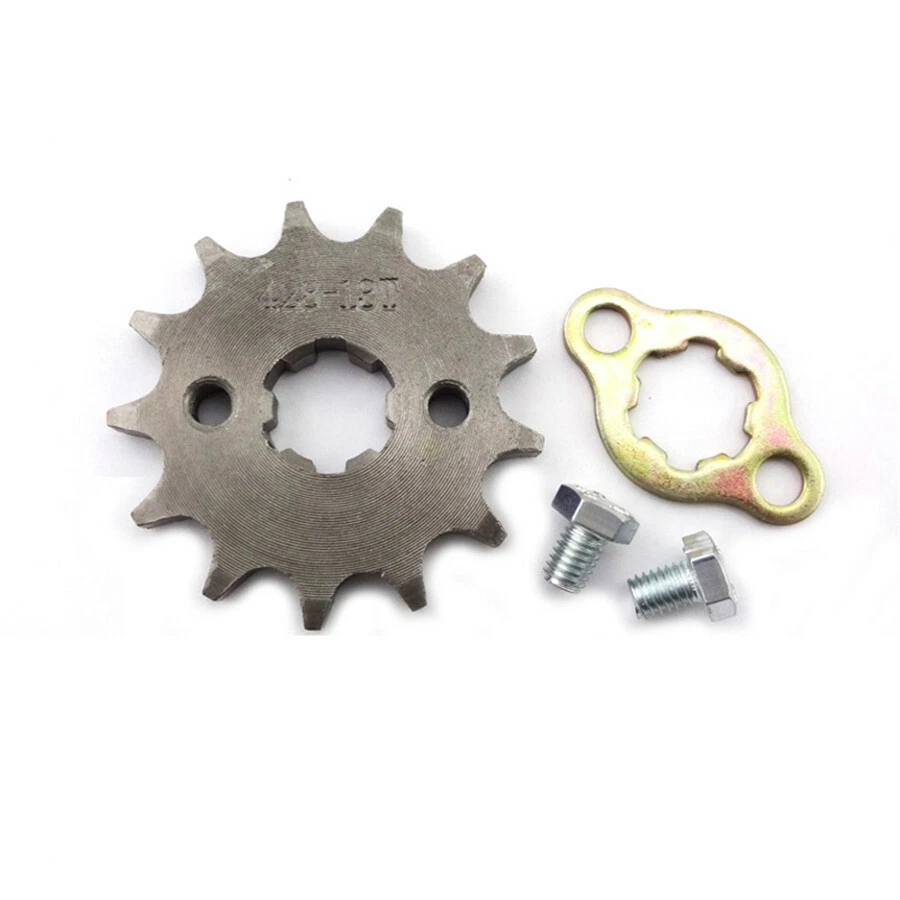 Engranaje de piñón de motor delantero de 13 dientes de 17 mm para moto de cross de 50 cc-160 cc quad ATV Foto 2 de 4