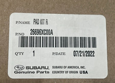 2019-2023 Subaru Ascent Rear Disc Brake Pads Set Kit 26696XC00A Genuine Oem New