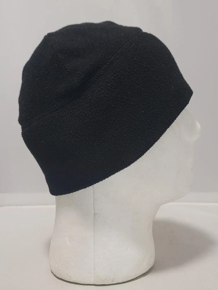Black Cold Weather Micro Fleece Beanie Winter Hat Watch Cap #B68b - Image 2 of 4
