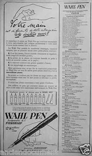 ADVERTISEMENT 1923 WAHL PEN INSEPARABLE FROM EVERSHARP - ADVERTISING