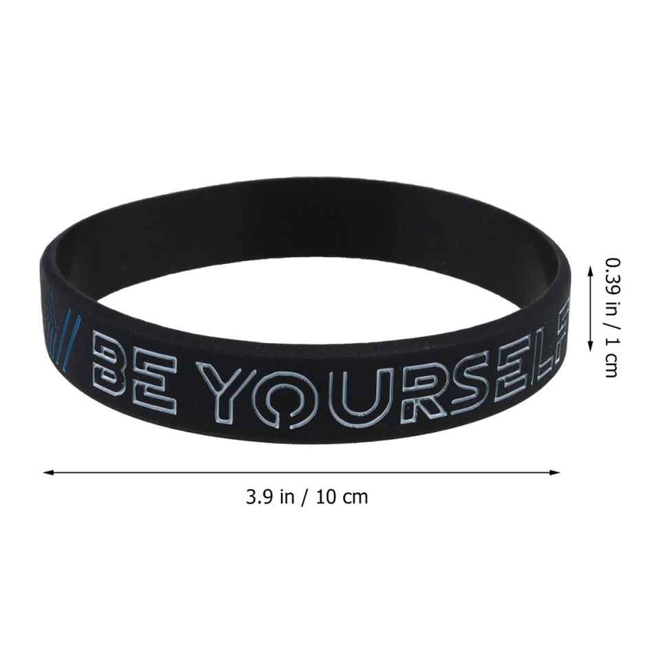 4 Pcs Man Bracelet Mens Inspirational Wristband Elastic Bangle eBay