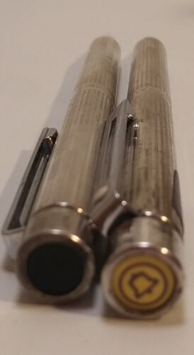 Shaeffer Targa 1004 USA Sterling Silver Ballpoint Pen Mechanical Pencil Bell  - Picture 1 of 7