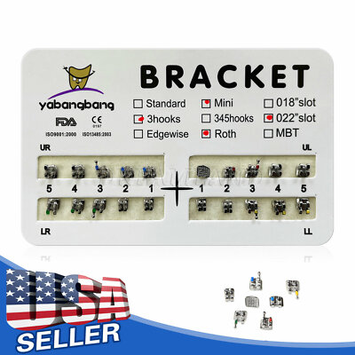 10 Kit Ortodonzia Dentale 20pz/kit Staffa Staffe Mini Roth - Foto 10