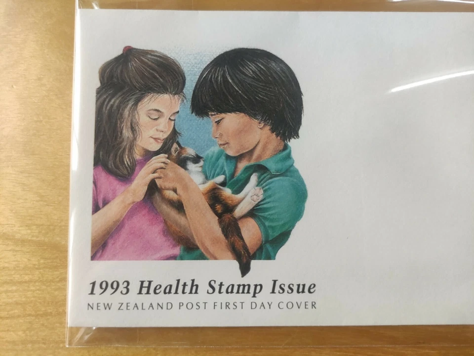 1993 New Zealand Health Stamp Issue - Children Health, Cat & Dog FDC - Image 2 of 4