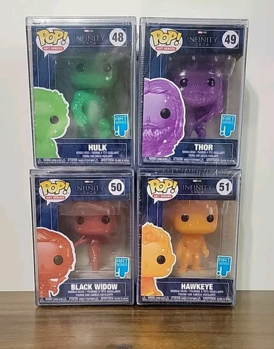 Funko Pop! Marvel Infinity Saga Art Series Hulk, Thor, Black Widow, Hawkeye Nuevo en caja