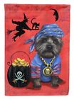 Caroline's Treasures Ppp3044Gf Cairn Terrier Black Pirate Halloween Garden Fl.
