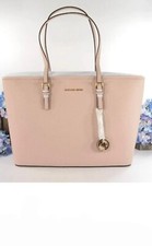 Michael Kors Medium Top-Zip Leather Multifunction Tote SOFT PINK bag 