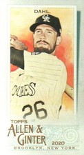 2020 Topps Allen and Ginter Mini A and G Back #255 David Dahl Colorado Rockies