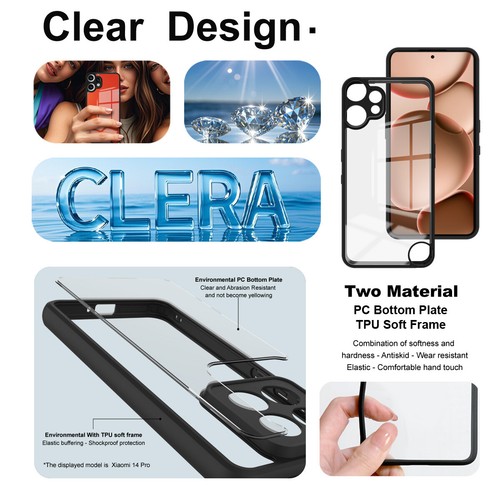 IMAK For Nothing CMF Phone 2 Pro, Phone Case Soft Frame PC Plate Clear Cover - 第 4/6 張圖片