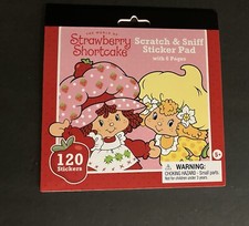 Strawberry Shortcake Retro Inspired 120 Scratch  Sniff Stickers Pad Book Doll