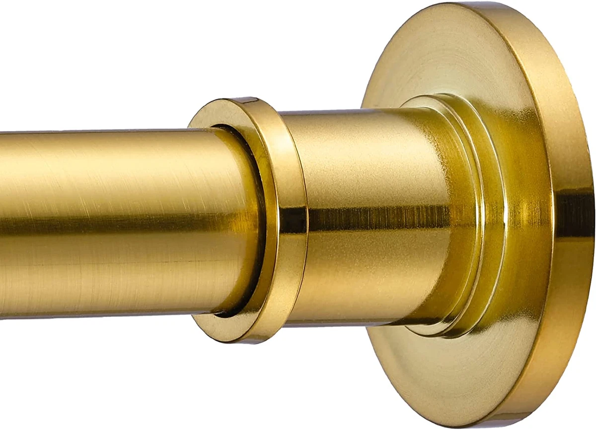 Gold shower 2024 curtain rod
