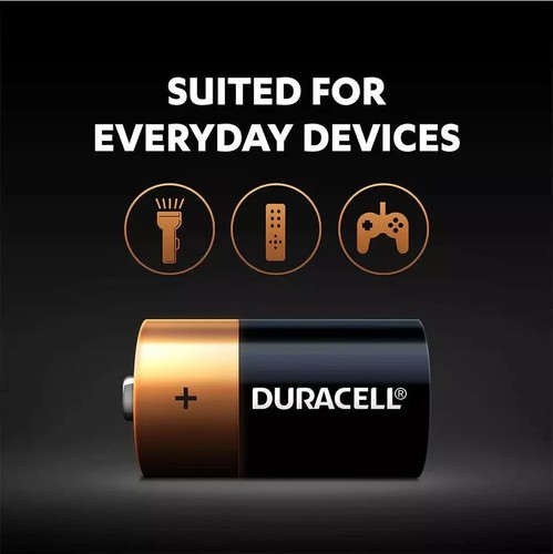 4 Pack Duracell Coppertop C 1.5V Alkaline Batteries - Picture 2 of 2